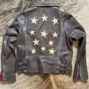 Mauritius Christy RF Star Leather Jacket - size 14